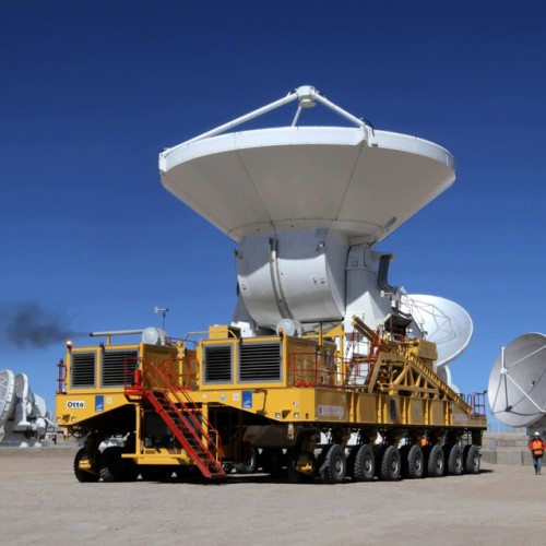 Primer movimiento antena ALMA